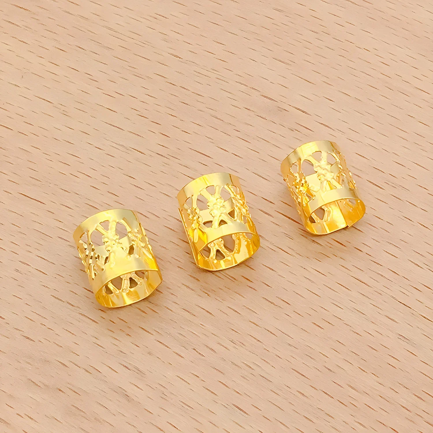 100 개/몫 Dreadlocks Braiding Hole Micro Ring에 대한 도매 Dreadlock 비즈 골드 실버 혼합 색상 헤어 금속 반지