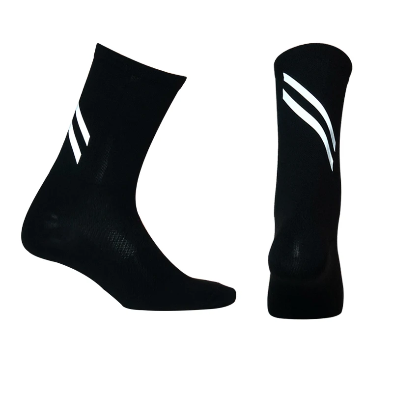 A Pair Of Men's And Women's Glued Non Slip Sports Football Cycling Socks With Thickened Towel Soles And Long Tube Socks