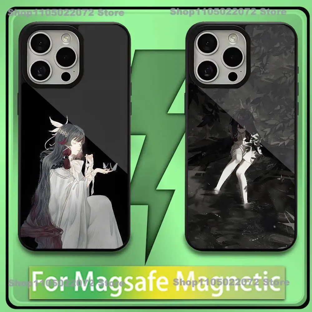 

G-Genshin Impact Columbina Phone Case For iPhone 16,15,14,13,12,11,Plus,Pro,Max,Mini Soft Magesafe Magnetic Wireless Charge