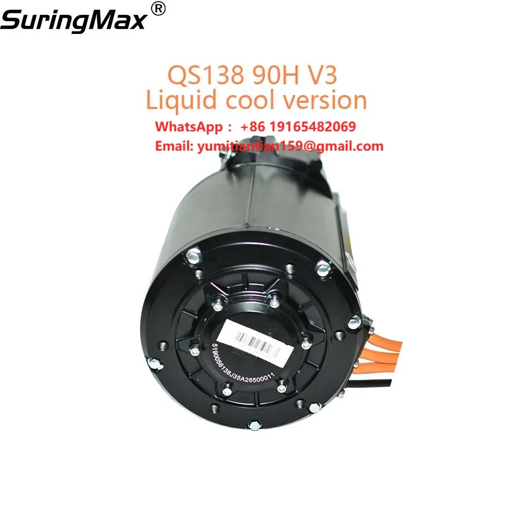 72v 4000w Premium Quality Mid Drive Motor Electric Motorcycle Engine Bike Vehicle QS138 90H V3 Water Cooling Refit Mid Motor