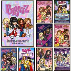 1PC Cartoon Retro Bratz Poster Paper Print Home Living Room Bedroom Entrance Bar Restaurant Cafe Art Painting Decoration