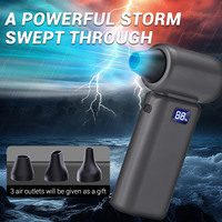 Violent High Speed Turbo Fan Portable Handheld Fan 6 Speeds Long Battery Life 6000mAh USB Rechargeable Outdoor Air Conditioner