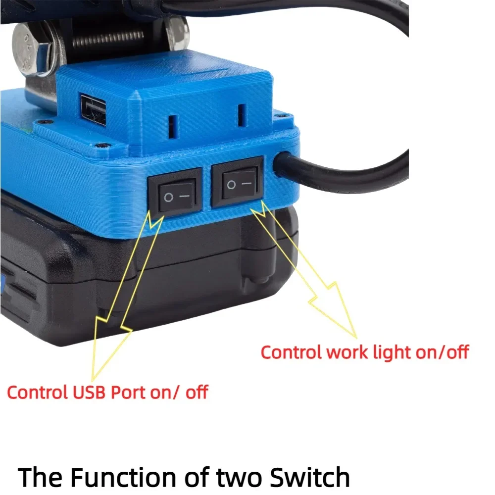 Lithium Battery  LED Work Light, for HART 20V Battery Powered Portable Outdoor Light with USB (excluding Battery)