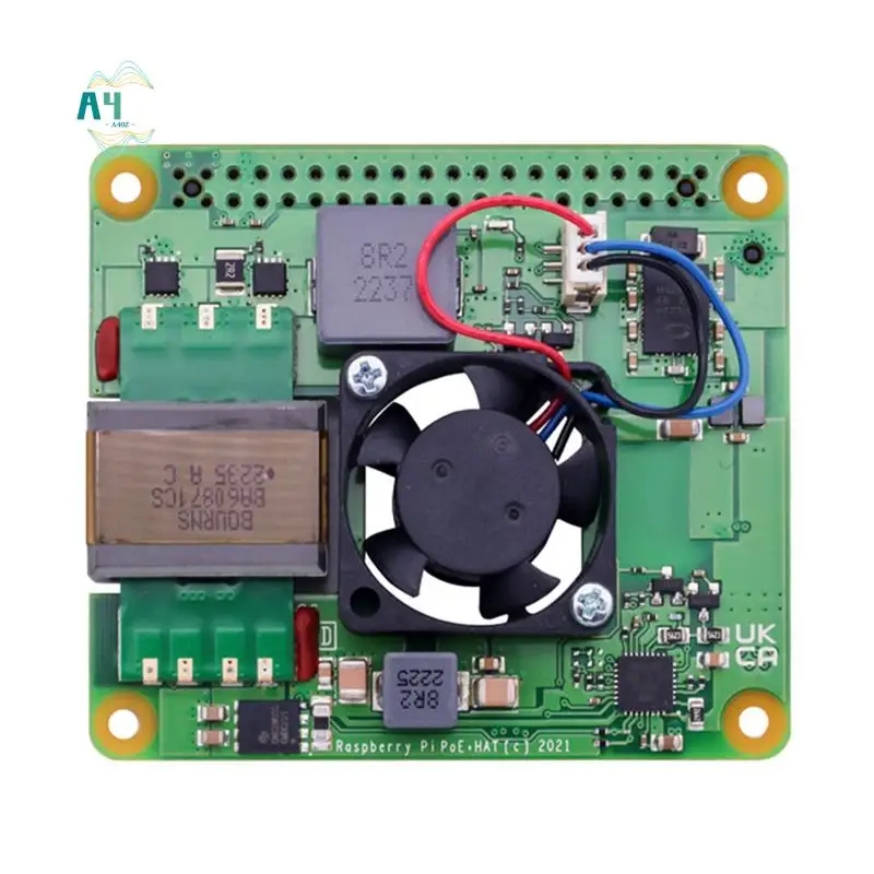 

A40Z-For Raspberry Pi 4 & 3 B+ Poe+ HAT - Power Over Ether, Expanding Board Moudle, Supports 802.3Af/At