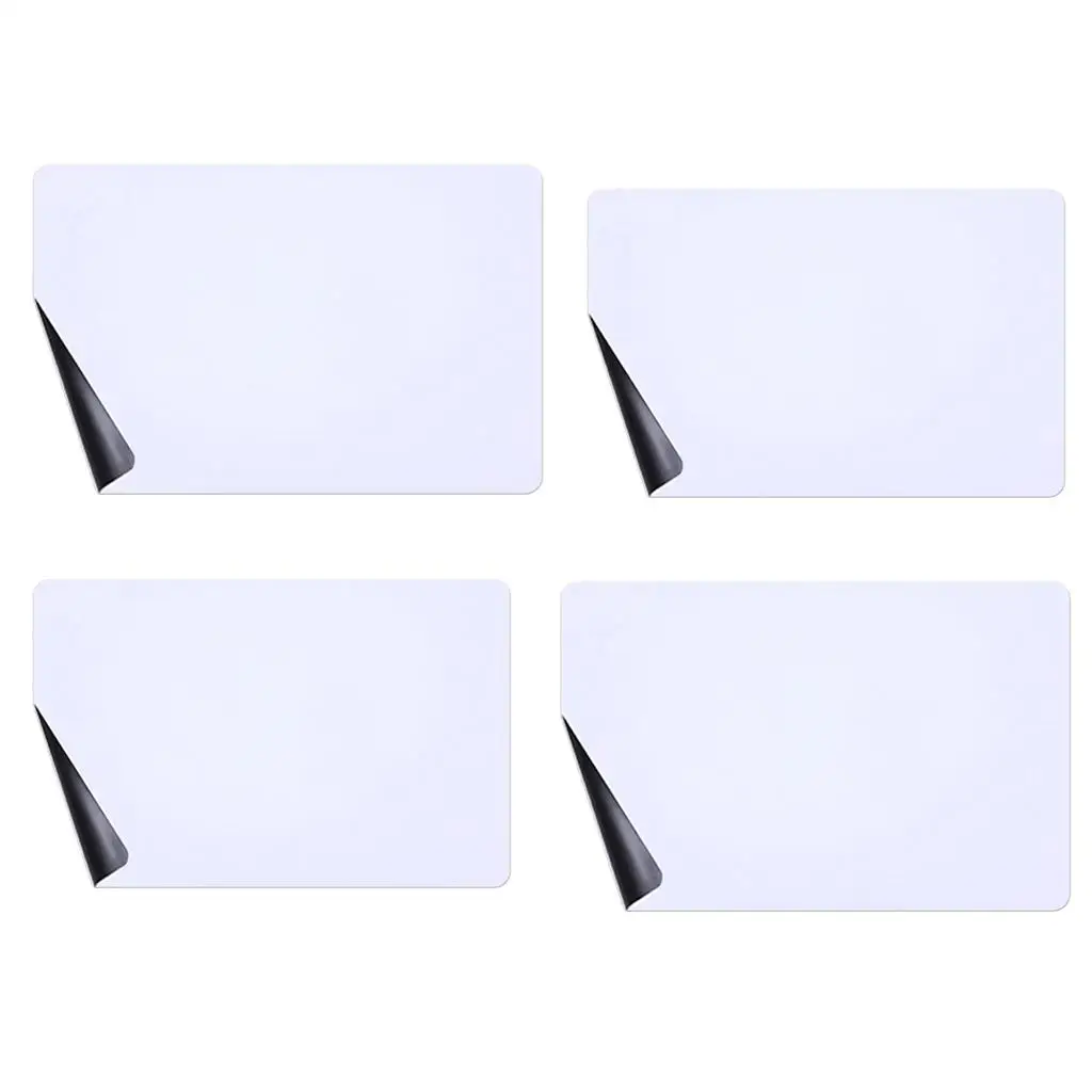 Dry Board for Fridge, Multiple Size Magnetic Whiteboard for Refrigerator Door, White Magnetic Papers Self Wall Stickers