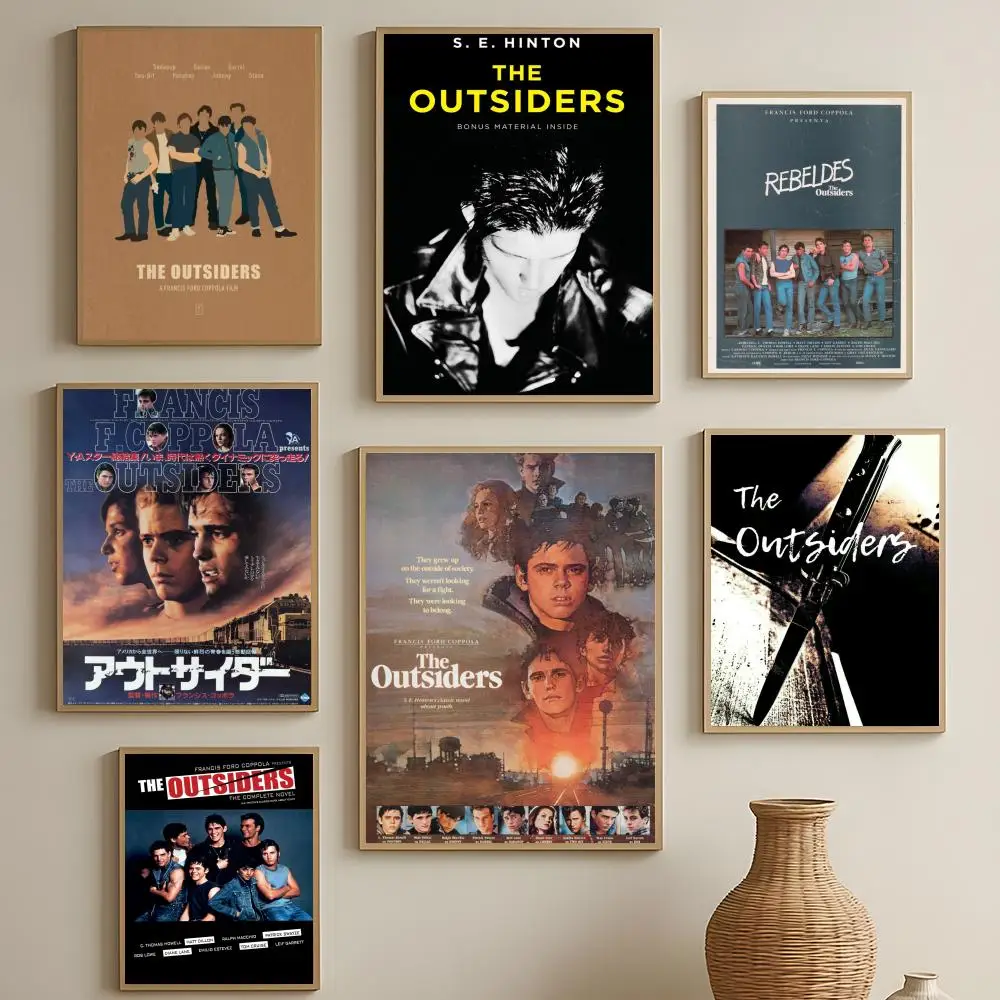 Movie The Outsiders Poster HD Self-Adhesive Waterproof Wall Art Easy to Apply Multi-Scene Decor