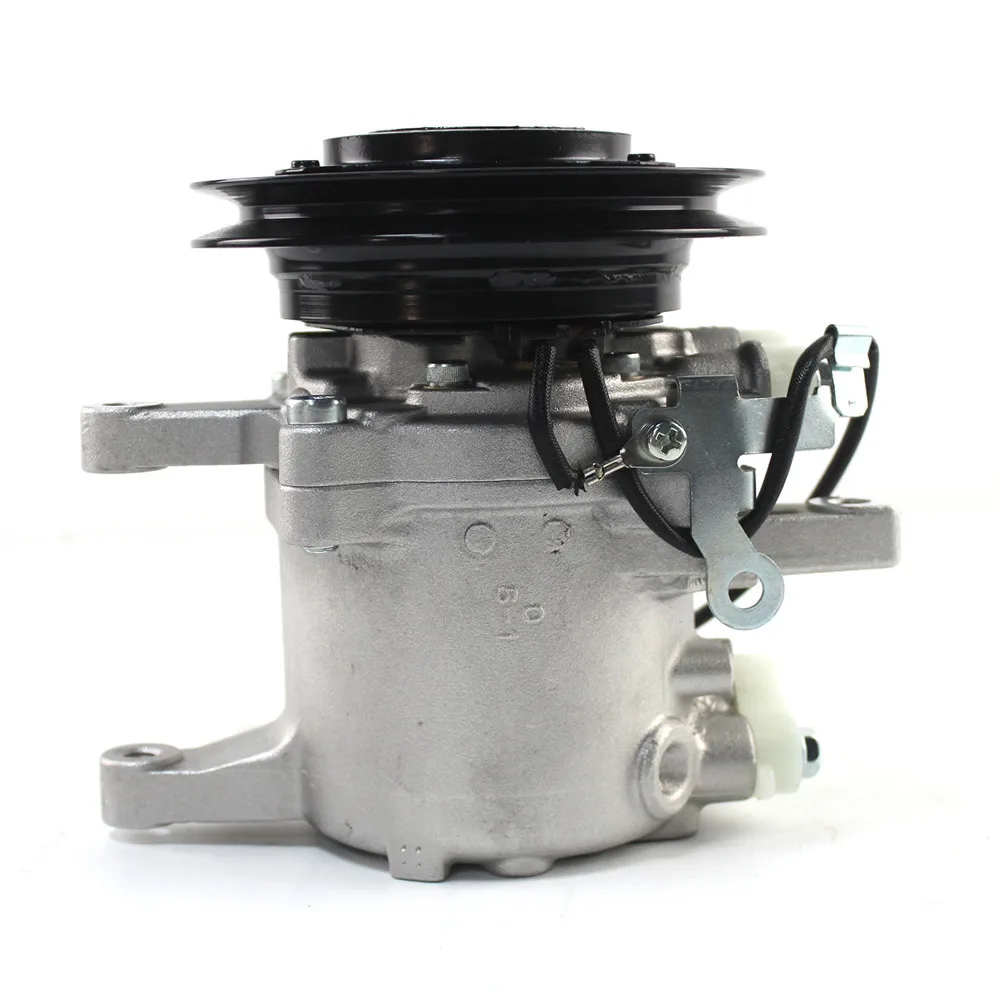 

3C581-97590 447220-6771 12V AC Compressor SVO7E EAR Mount for Kubota Excavator M108S M5040 M7040 M8540 M96S M5140 M110 Tractor