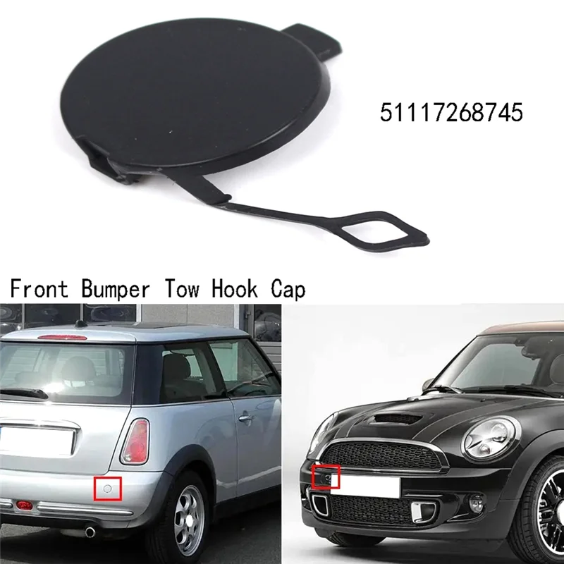 LICE-51117268745 المصد الأمامي سحب هوك غطاء سحب غطاء العين 51117268745 لسيارات BMW MINI R55-R57