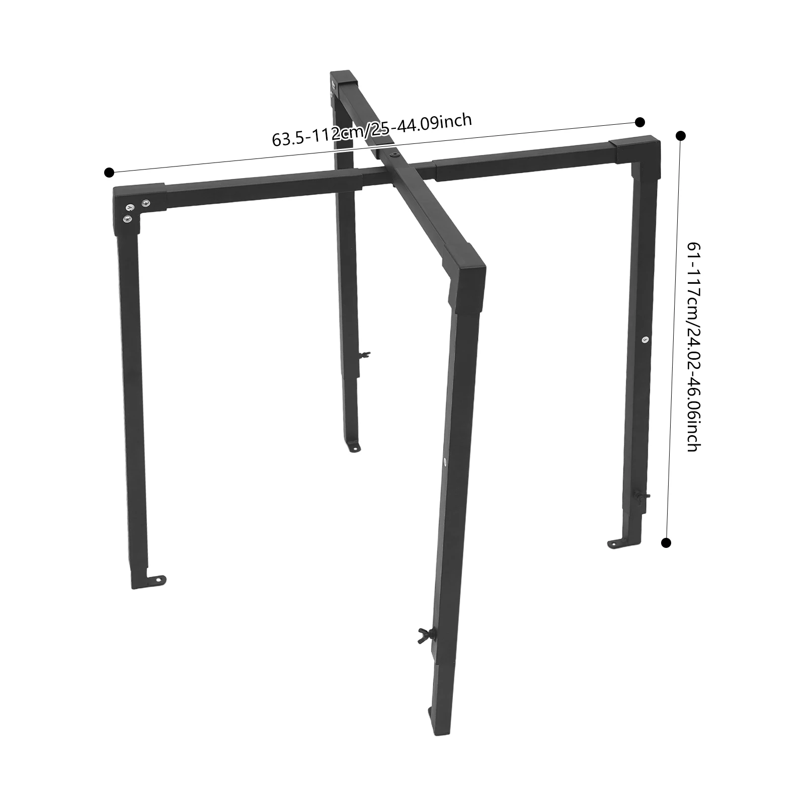 25-44in Adjustable Air Conditioner Cag Air Conditioner Cage AC Security Cage Steel Pipes Rock-solid Supports