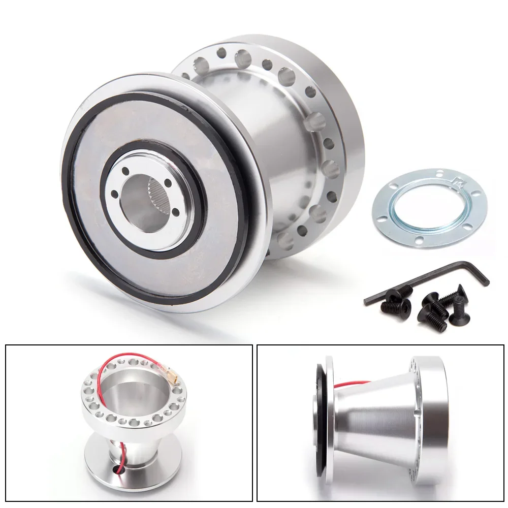 For Toyota Chaser Honda Civic 96‑11 EP3 EK9 Aluminum Alloy Steering Wheel Hub Boss Kit Racing Modified Steering Base Accessories