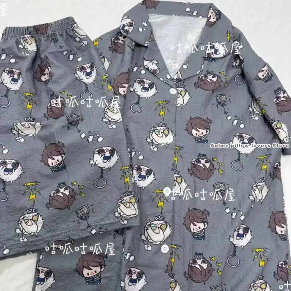 

Anime Identity Ⅴ Luca Balsa Prisoner Theme Sleepwear Summer Casual Short-Sleeved Tops Shorts Pyjamas Set Cartoon Costume