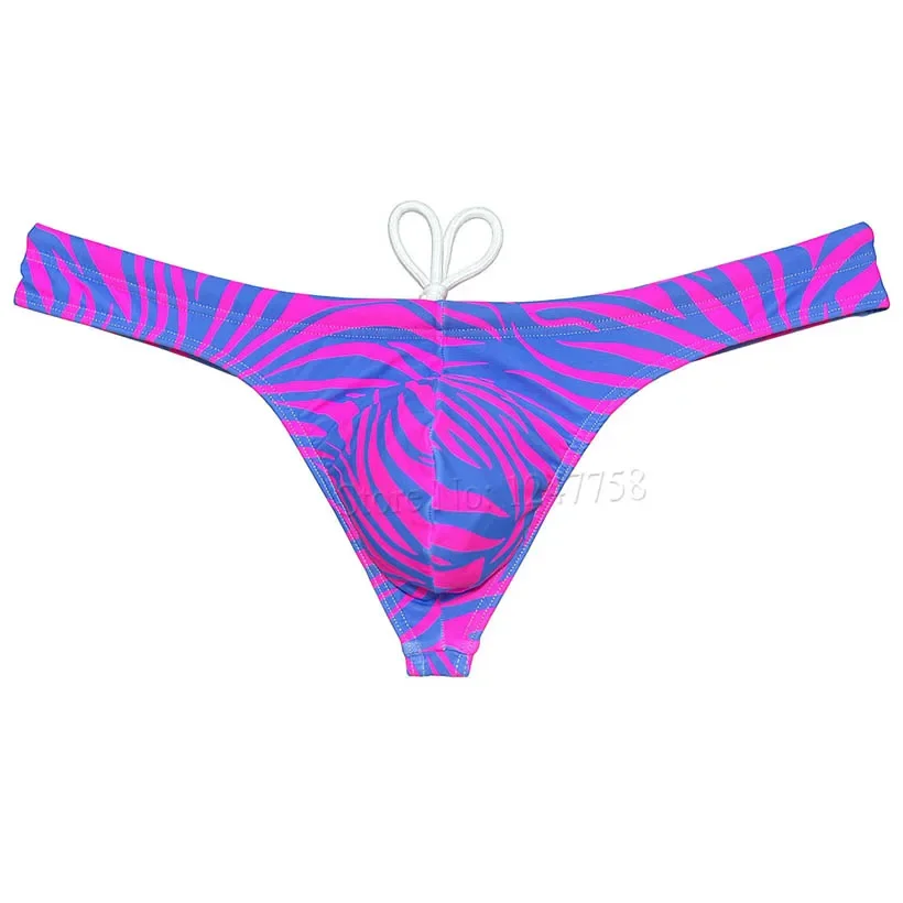 Costume da bagno Bikini da uomo costume da bagno da surf fodera in seta di ghiaccio Mujer costume da bagno perizoma da bagno Micro Bikini Beachwear