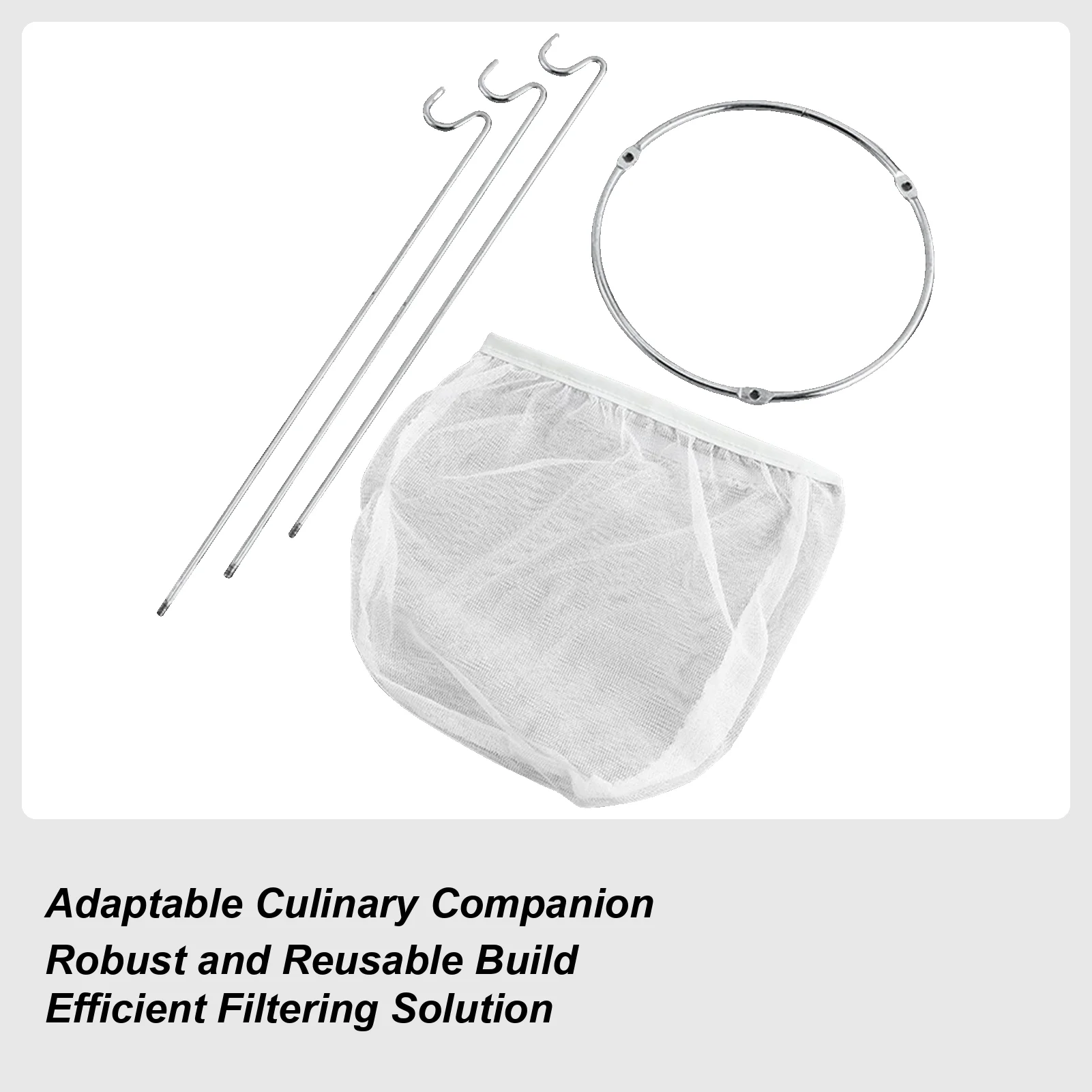 Colador de mermelada, Kit de soporte de tamiz, colador de gelatina de acero inoxidable, soporte de tamiz de cocina reutilizable para gelatinas, conserva sopa de frutas