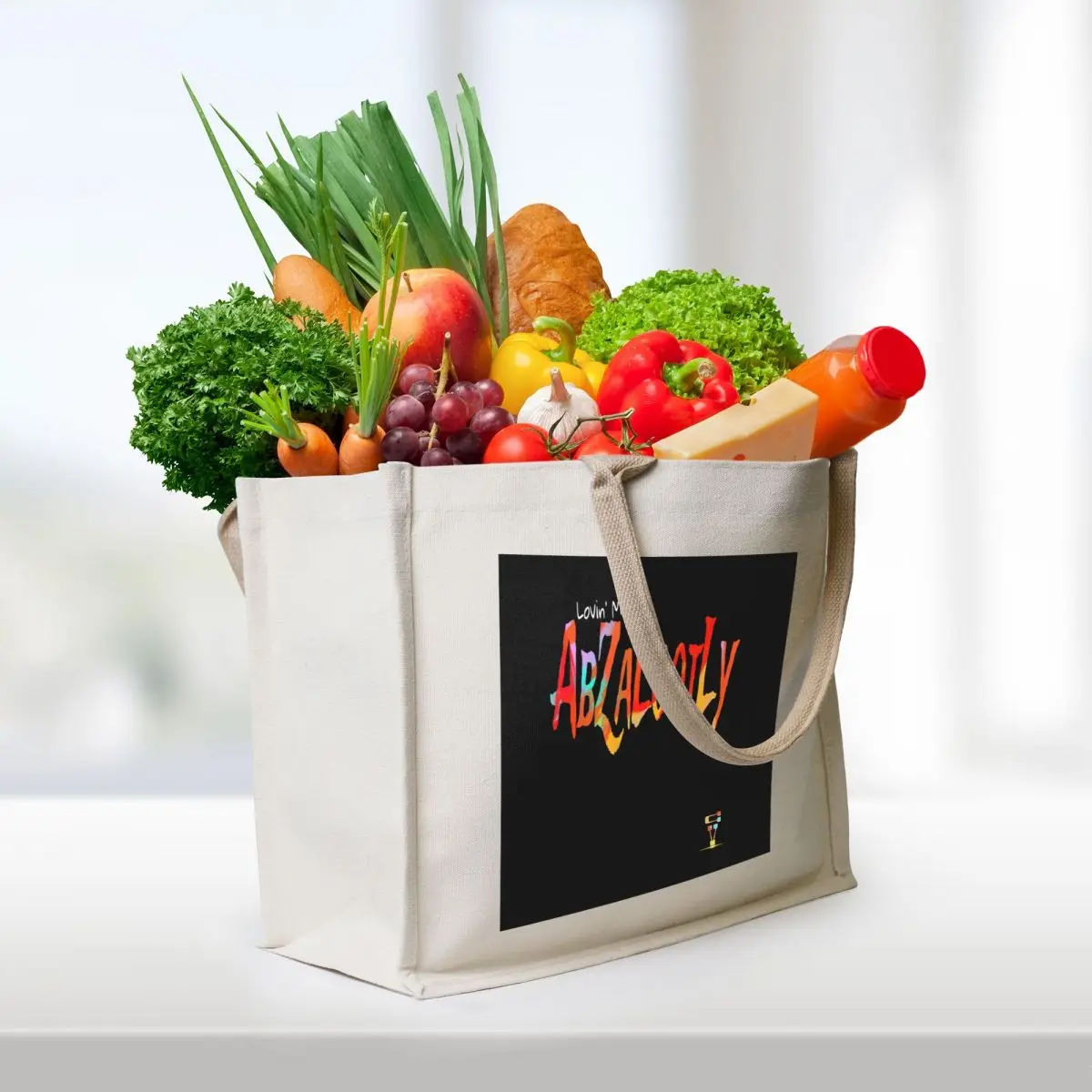Abstract Painting - Lovin' Myself Tote Bag tote bag woman shopping bags foldable female bag