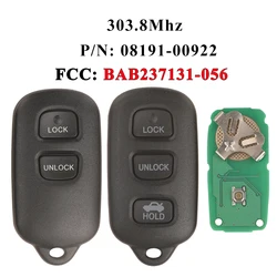 jingyuqin Remote Car Key Fob BAB237131-056 303.8Mhz For Toyota MR2 spider 2002 2003 Tacoma 2002-2004 Tundra 2002-2004 RAV4 2003