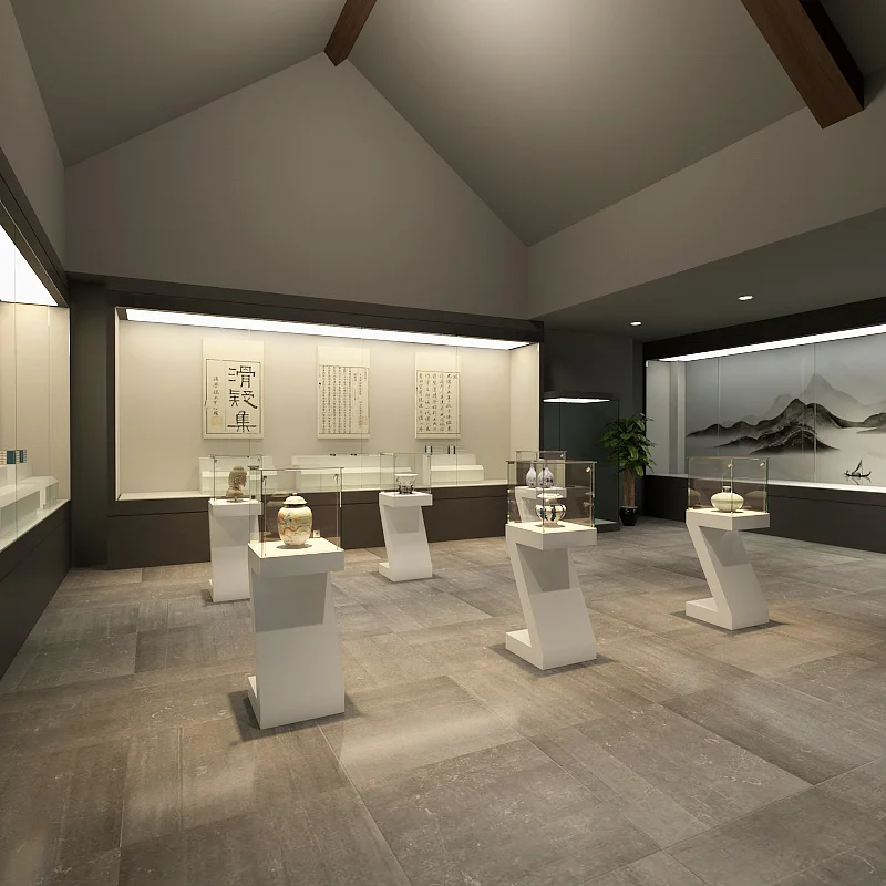 Custom. Customized Exhibition Hall Display Cabinet Zhongdao Personalized Display Counter Integrated Display Cabinet Gla