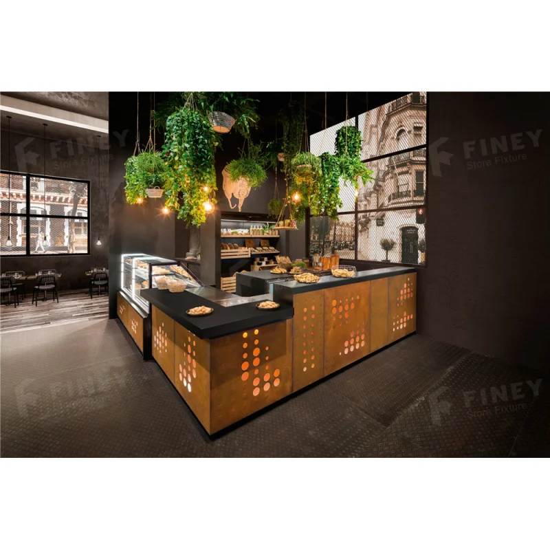 custom.Factory Price Meital Marble Top Counter Dessert Coffee Bread Shop Counter Designs Lounge Furniture  Bar Counter