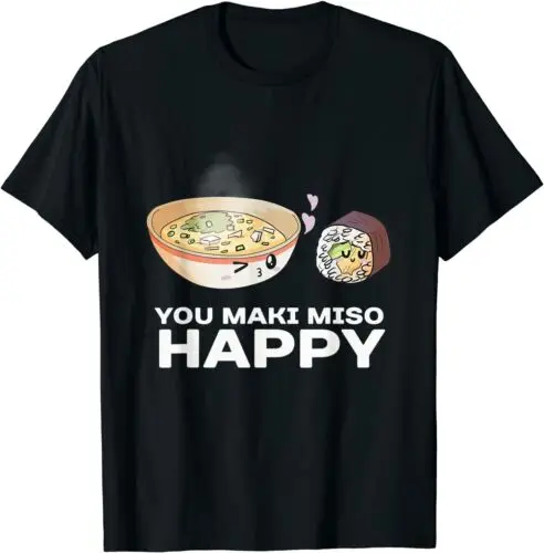  Cool Miso Happy Funny Japanese Food Great Gift T-Shirt Size S-3XL