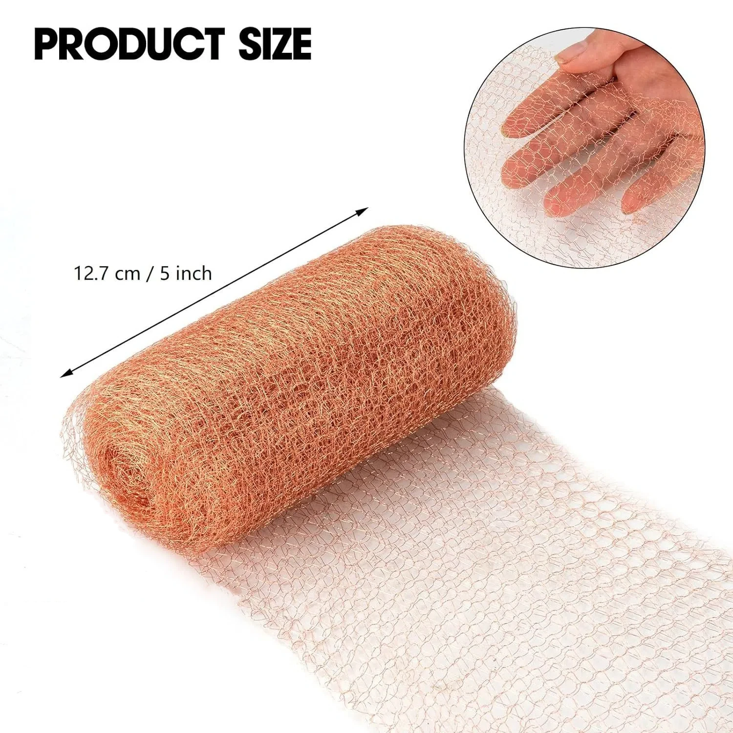 Garden Home Copper Mesh Trap, Efficient Squirrel Repeller, Anti-Rat and Anti-Insect Solution