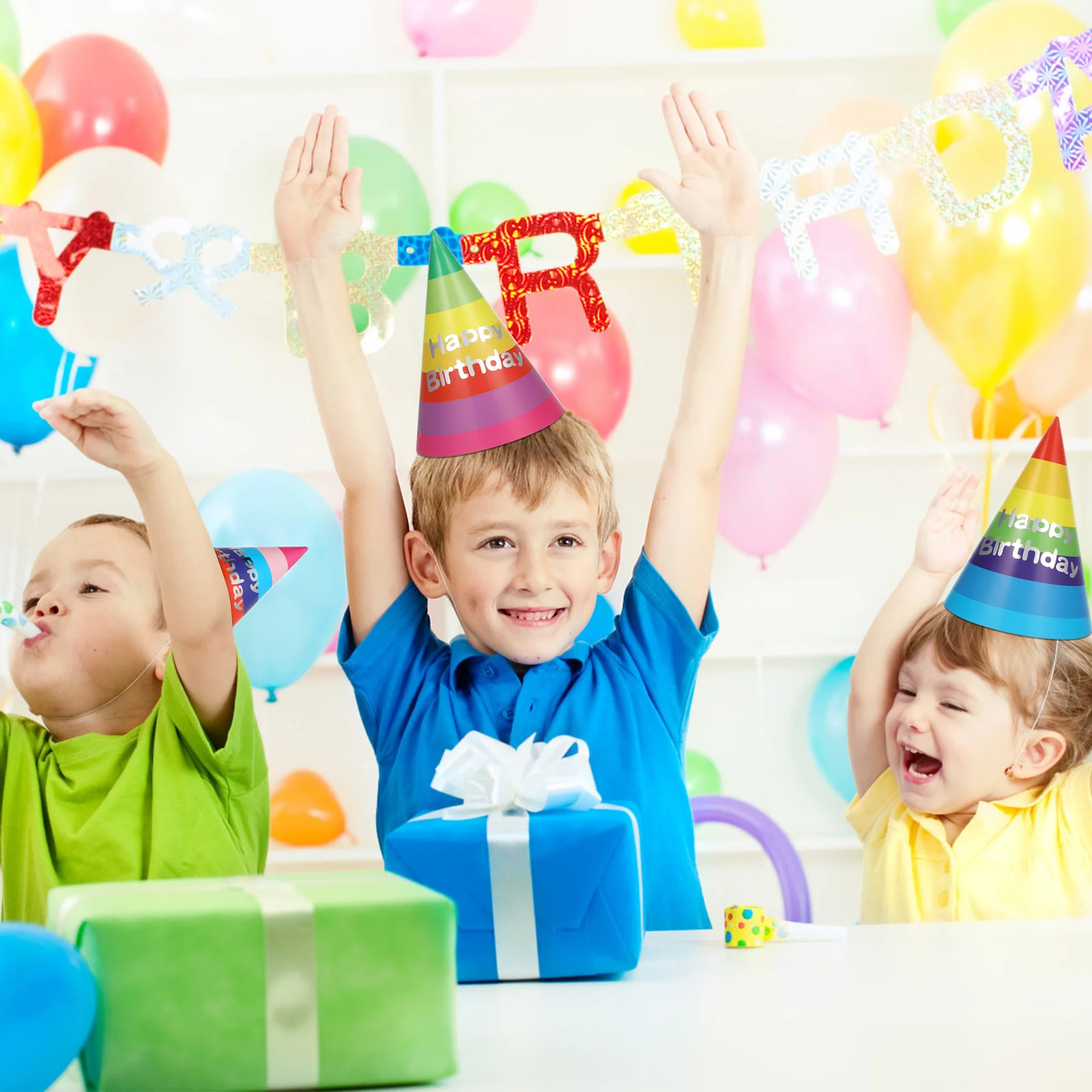 20 pezzi di cappelli da compleanno per cappelli da festa, copricapo, per decorare cappelli di carta decorativi per bambini