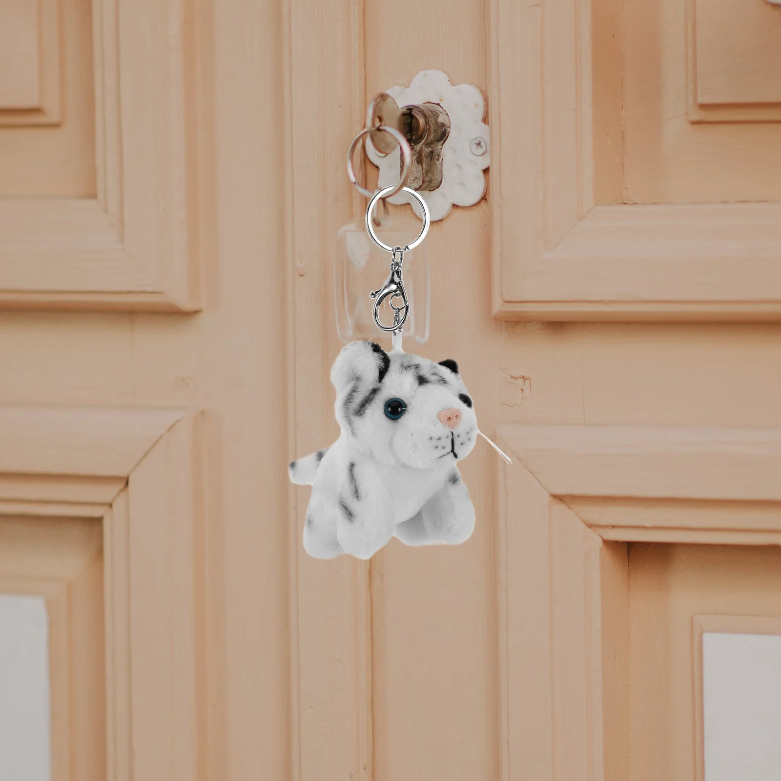 

Keychain Cute Mini Animal Pendant For Kids Stuffed Bag Charm Backpack Ornament Zoo Souvenir Soft Furry Keyring Ideal