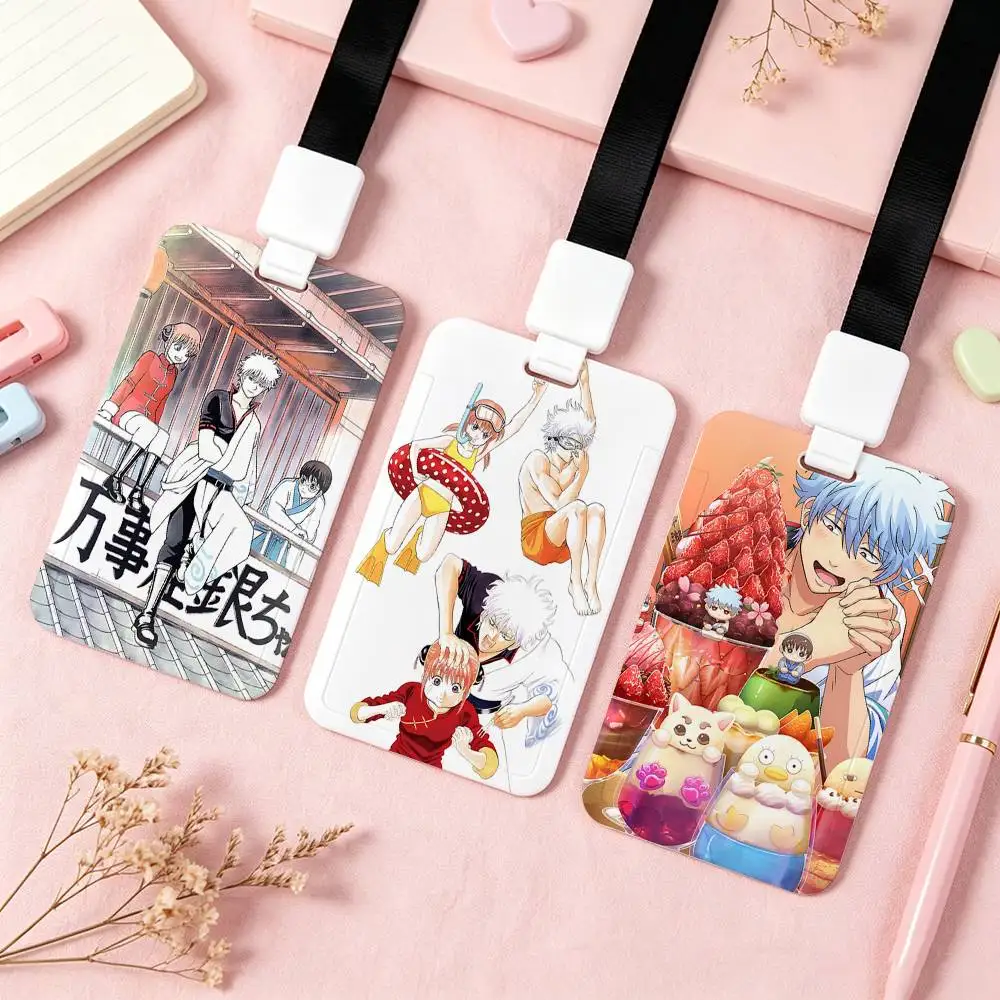 Anime G-Gintama NFC Contactless Sliding Card Sleeve For Student Cards, Bus Cards, ID Cards, And Work Permits