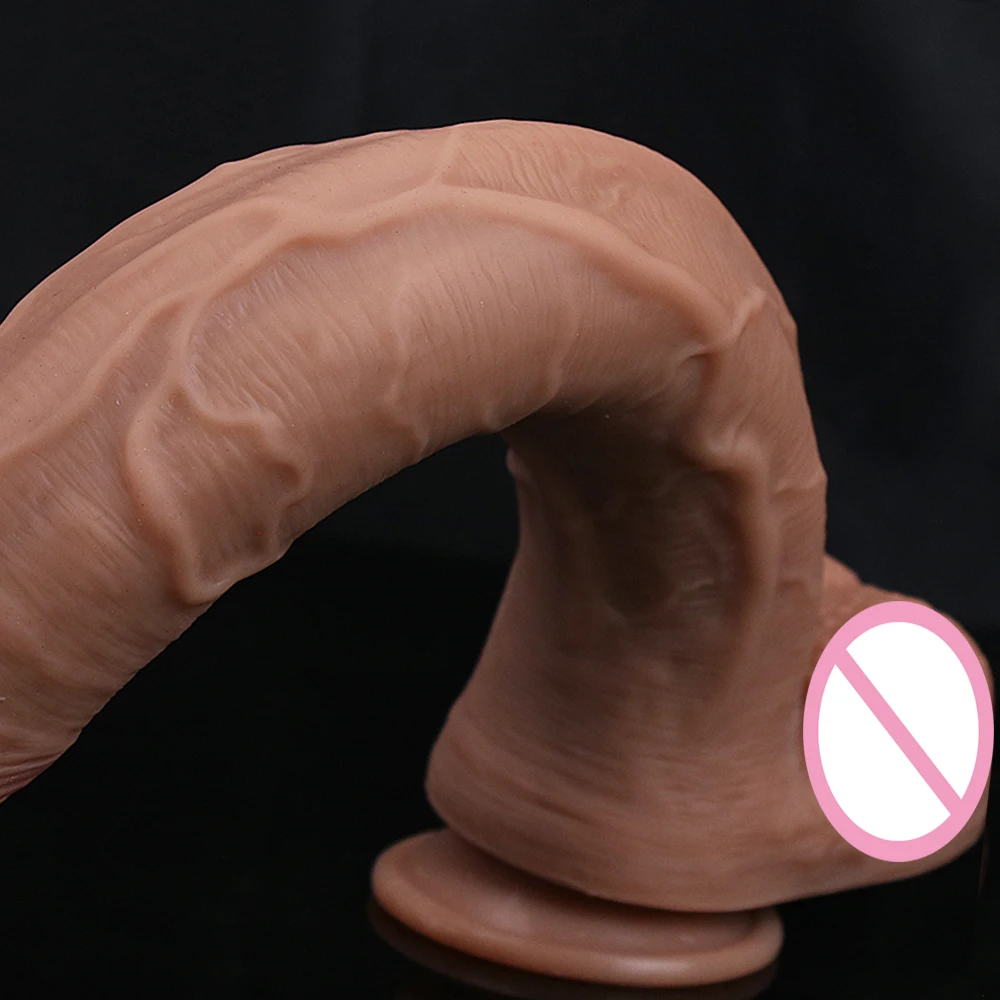 Cheap 5 Sizes Silicone Big Dildo Realistic Skin Feel Fake Penis Soft Small Cock Woman Man Masturbation Suction Cup Anal Sex Toys view 6