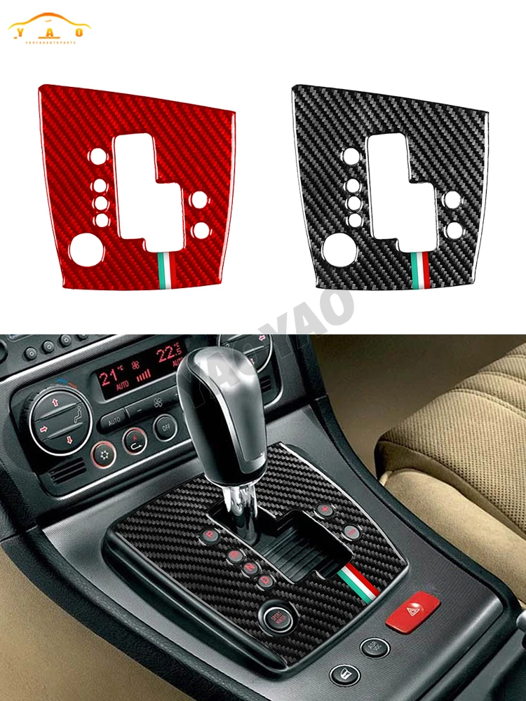 Carbon Fiber Gear Shift Panel Trim Sticker For Alfa Romeo 159 Brera Spider 2004-2024 Interior  Accessories