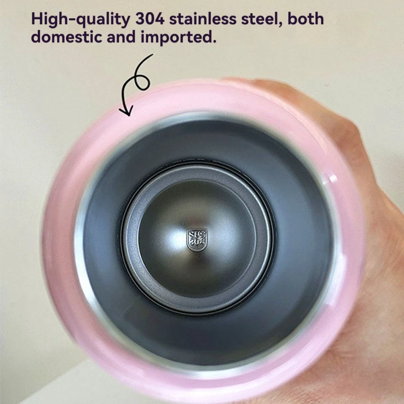 TYESO Sport Vacuum Flask Stainless Steel Thermal Water Bottle Portable Tumbler Keeps Cold and Heat Thermal Mug Car Insulated Cup