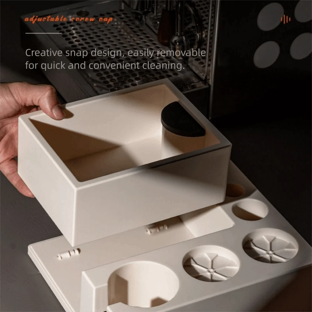 

Removable Espresso Tamping Holder Station Slip Resistant Base Adjustable Coffee Tamper Station Plastic Modular Design