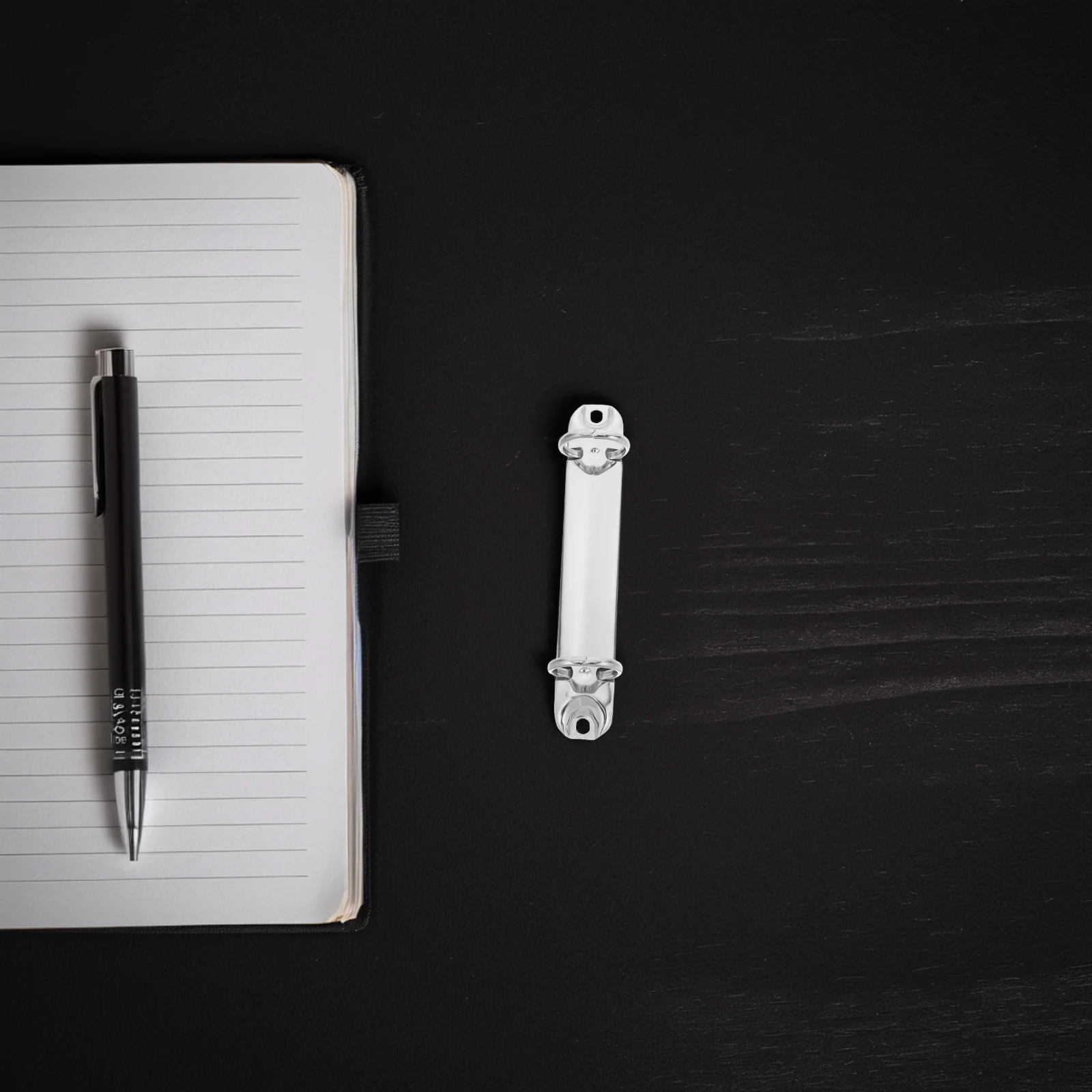 วงแหวนโลหะสีเงิน 2 วง ขนาด A7 สำหรับสมุดโน้ต DIY สมุดแพลนเนอร์ แบบถอดเปลี่ยนได้