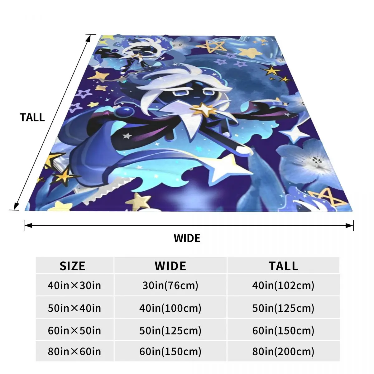 Stardust Cookie Flannel Throw Blankets Cookie Run Kingdom Blanket for Sofa Office Lightweight Thin Bedding Throws