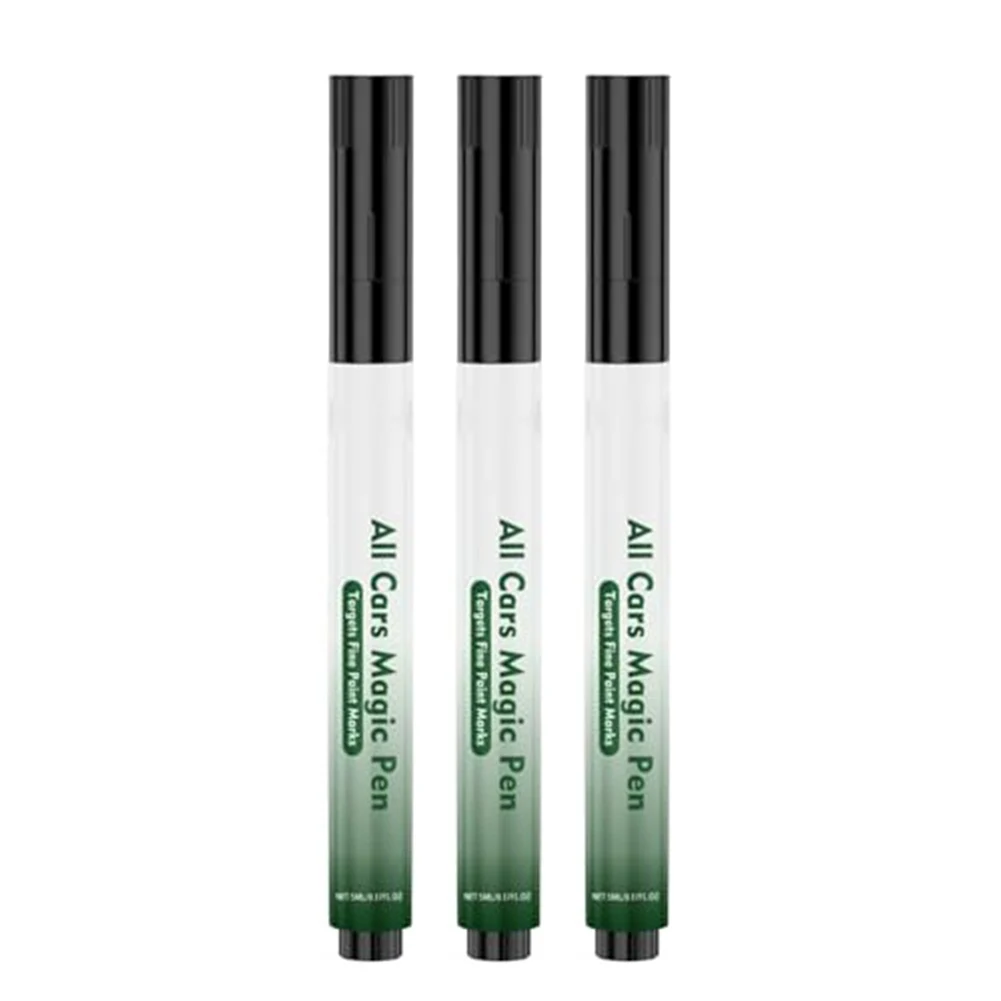 Car Scratch Remover 3 Pack for Restoration of Paint Appearance on Vehicles Including Bumpers Side Mirrors Trim