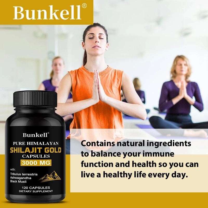 Shilajit Extract Capsules - Immune Support, Mental Clarity, Stress Relief, Detox, Antioxidant & Heart Circulation Health