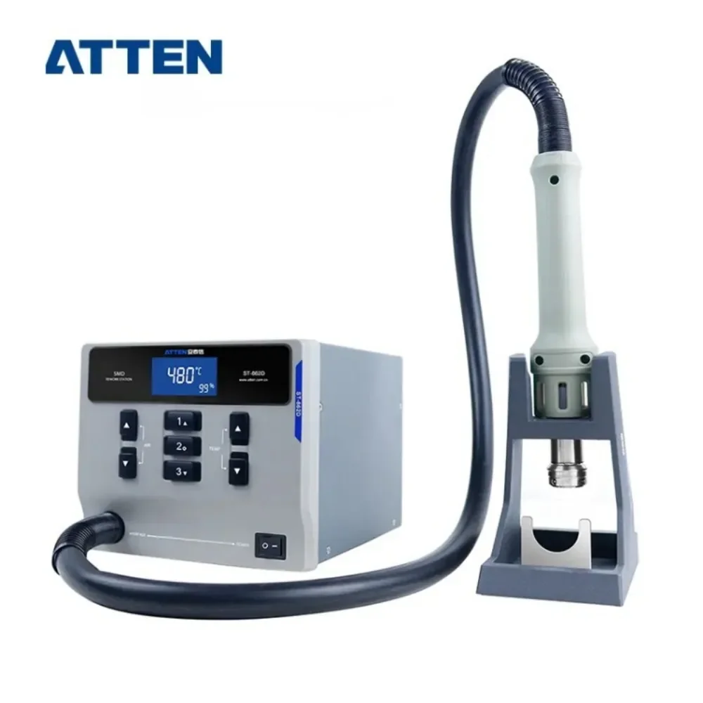 ATTEN ST-862D 110V / 220V 1000W Hot Air Gun Digital Display BGA Rework Station Automatic Sleep Repair Desoldering Station