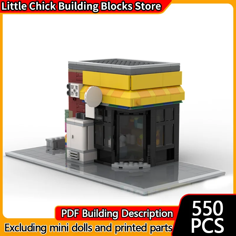 

Popular Movie Model MOC Building Bricks Hero Movie Scene Convenience Store Modular Technology Children Gifts Assemble Toys Suit