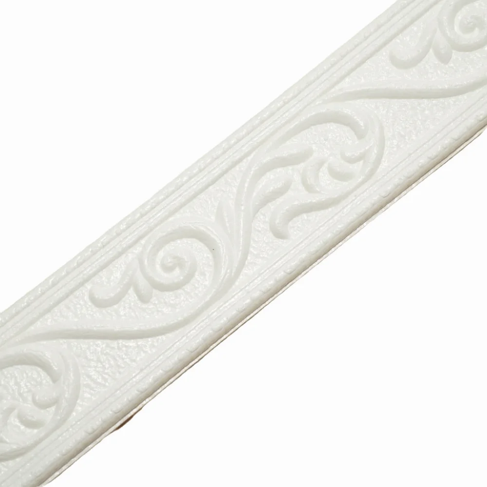 3D Sticker Wall Trim Line Self Adhesive Baseboard Wallpapers Skirting Border Waterproof Home Decoration Wall Sticker