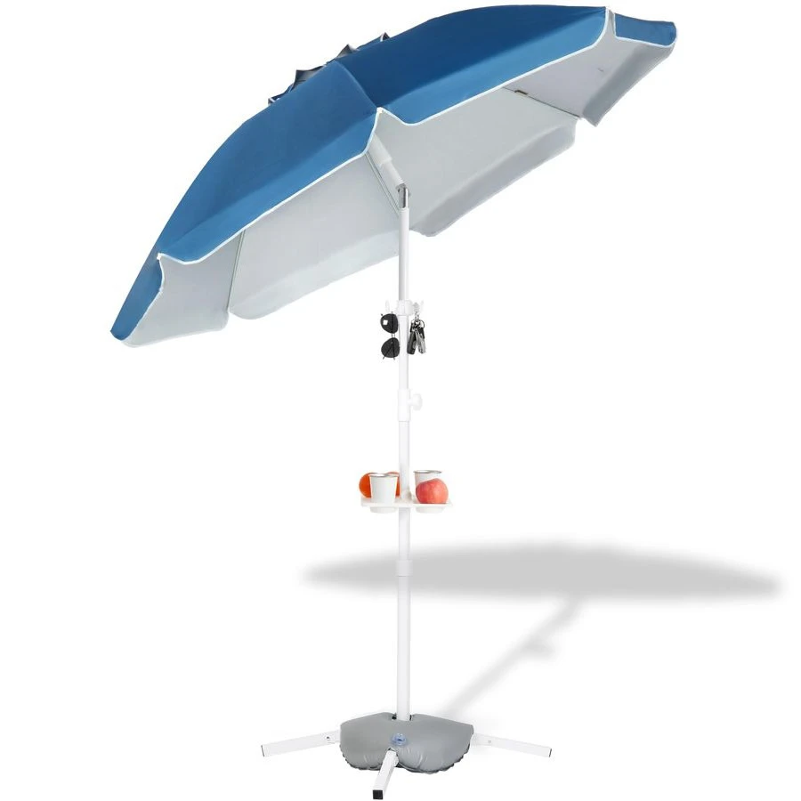 

Зонт от солнца, портативный зонт с подставкой для занятий спортом, водонепроницаемый, регулируемый и легкий, защита от солнца, синий