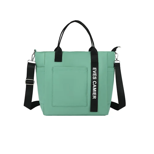 Bolso de hombro de tela de nailon, bolso cruzado versátil informal de gran capacidad, bolso de mano para desplazamientos diarios