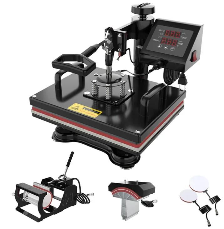 LINKO Multi-function hot stamping machine 5 in 1 heat press machine cup printing machine factory direct selling 38*38 cm