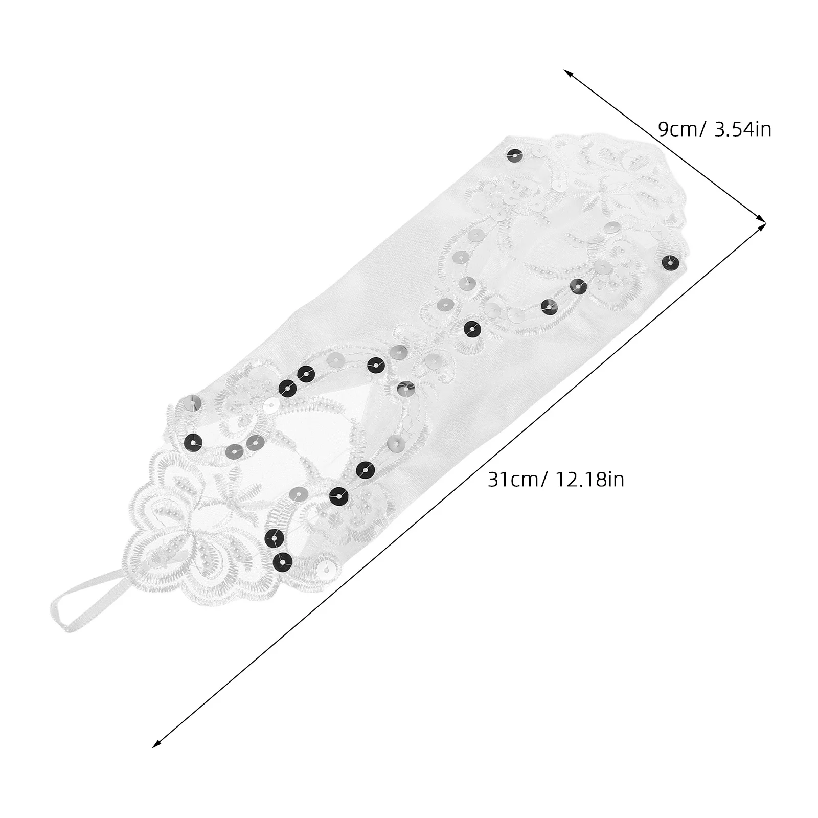 Gants de mariée en dentelle, 1 paire, élégants, blancs, sans doigts, accessoires de mariage, Design Floral, robe de mariée confortable et respirante