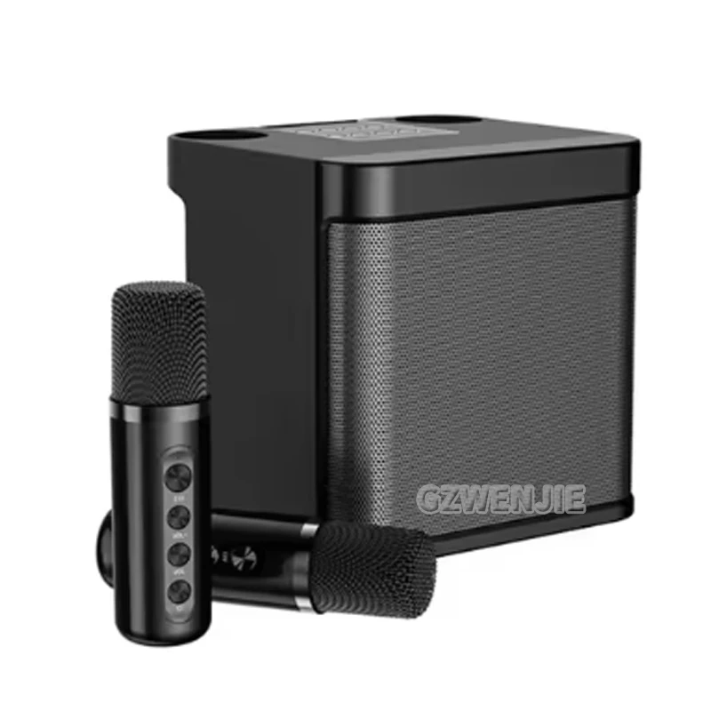 

Portable Dual Microphone Karaoke Machine for Adults Kids Speaker Home KTV System HIFI Stereo Bluetooth Mic for Home Party Gifts