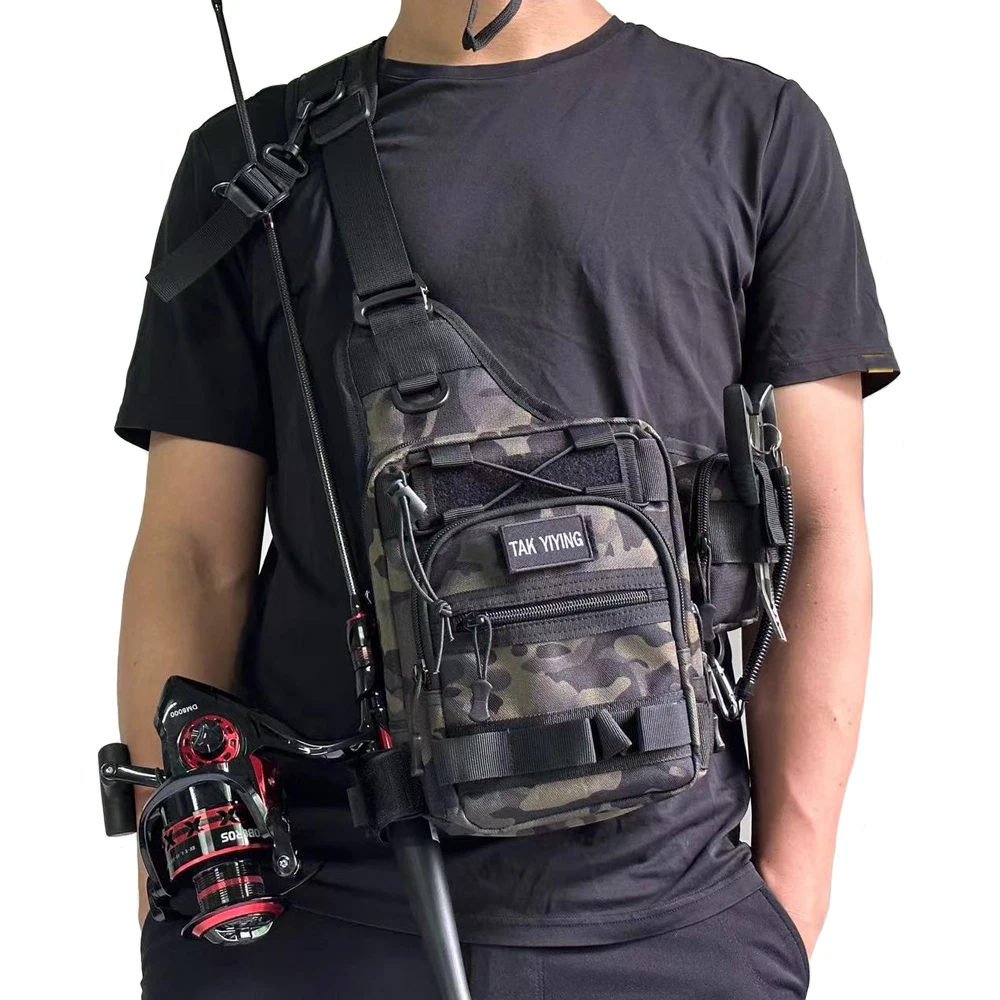 

Casual Camouflage Lure Multifunctional Waist Bag Shoulder Backpack Messenger Package Fishing Rod Bag Fishing Gear Fishing Bag
