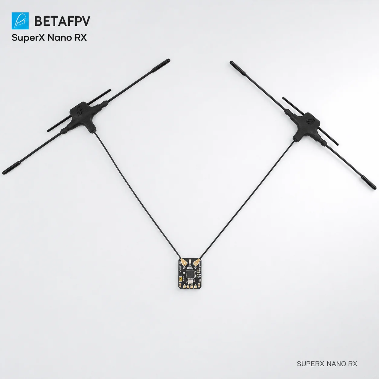 BETAFPV SuperX Nano ExpressLRS Receiver 2.4G + 915M 16.3x21.4mm 5V Input CRSF For Long Range 5 Inch FPV Drone Replacement Part