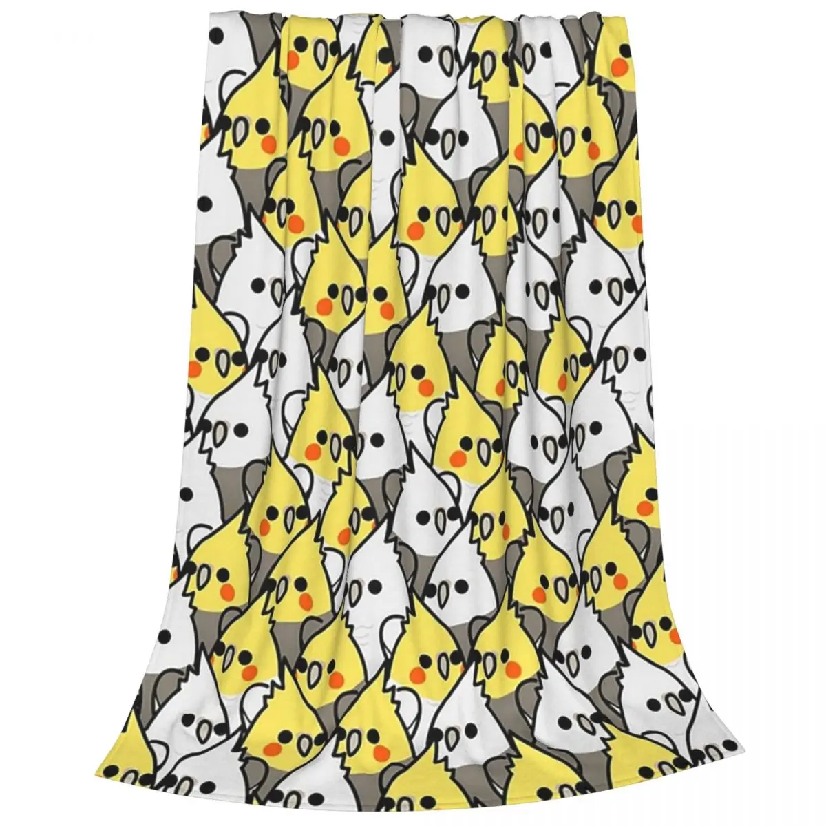 Too Many Birds! - Cockatiel Squad Blankets Flannel Portable Sofa Throw Blankets For Couch Bedding Outdoor Throws Bedspread Quilt