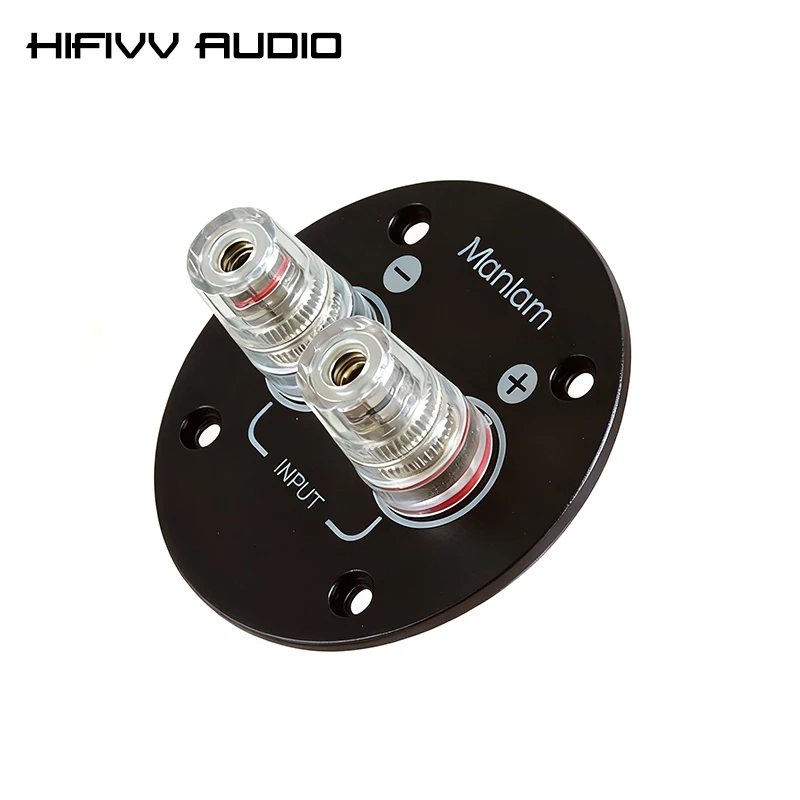 

1 Pcs Aluminum Pure Copper Terminal Cup Banana Jack Socket Binding Post Speaker Box Banana Plug Connector Box Terminals Panel