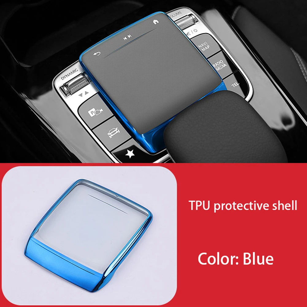 Car Center Console Touch Screen Controller Cover Mouse Screen Protection Cover for Mercedes Benz A B CLA GLE GLS GLB GLA W177