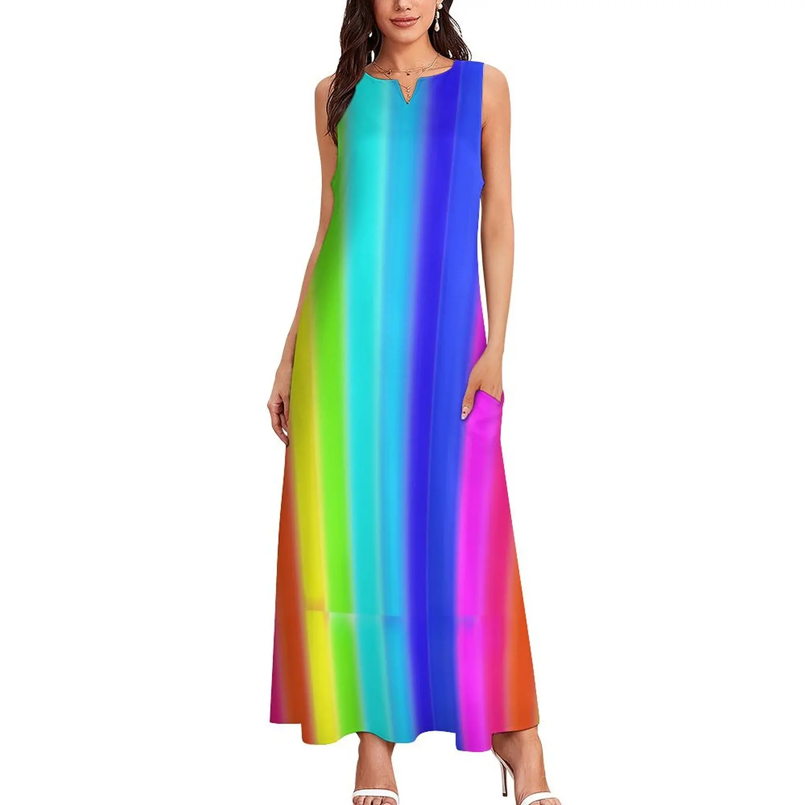 Glow Sticks Long Dress women