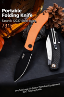 Original Sanrenmu 7315T Folding Fruit Knife Household Camping Outdoor Portable Peeling Meat Cutting Pocket Knife