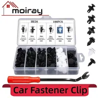 50/100PCS Auto Fastener Clip Kit Fender Rivet Clips Car Body Push Retainer Pin Rivet Bumper Door Trim Panel Retainer Car Clips